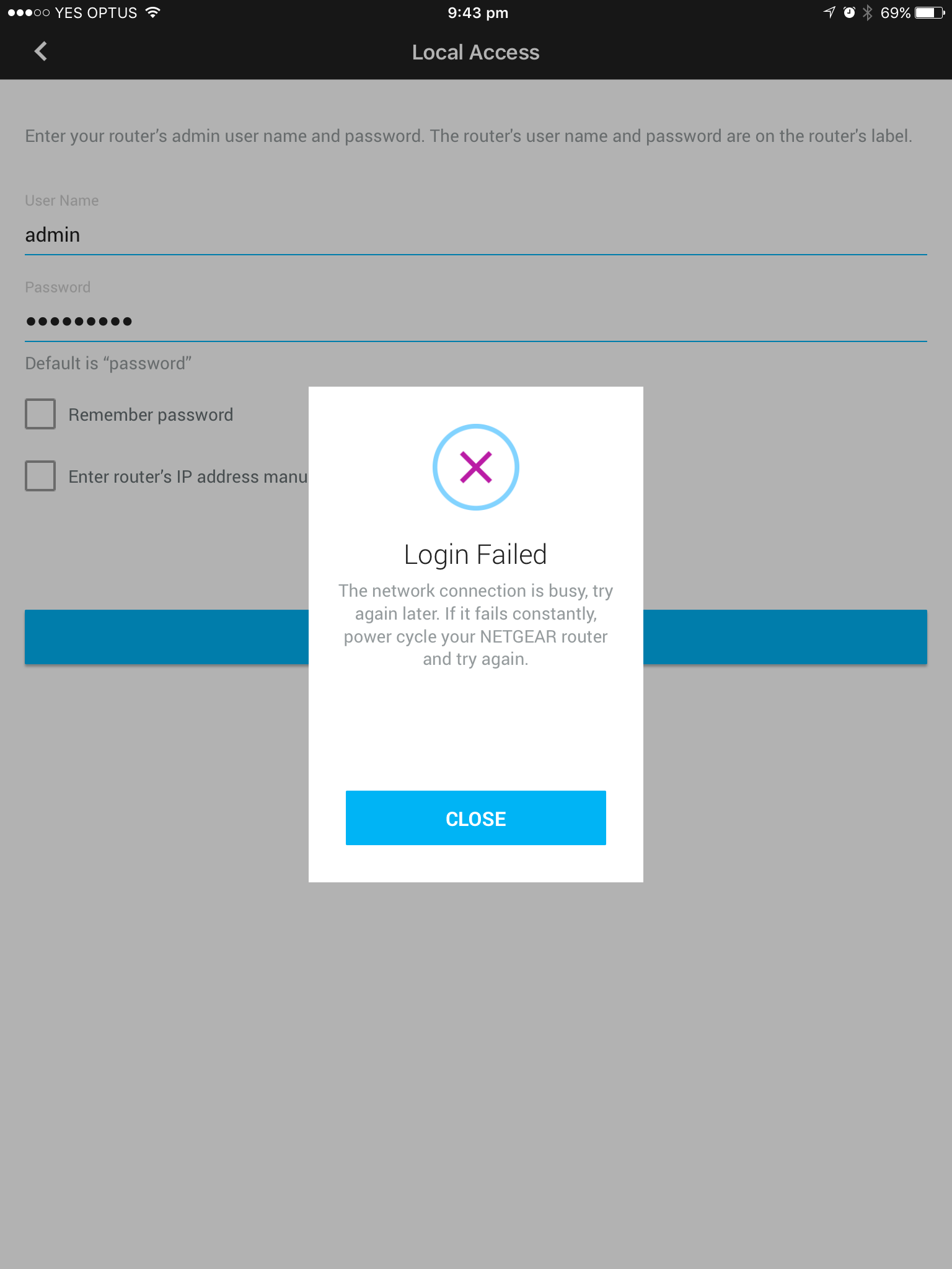 Genie Login issue x6 r8000 | NETGEAR Communities