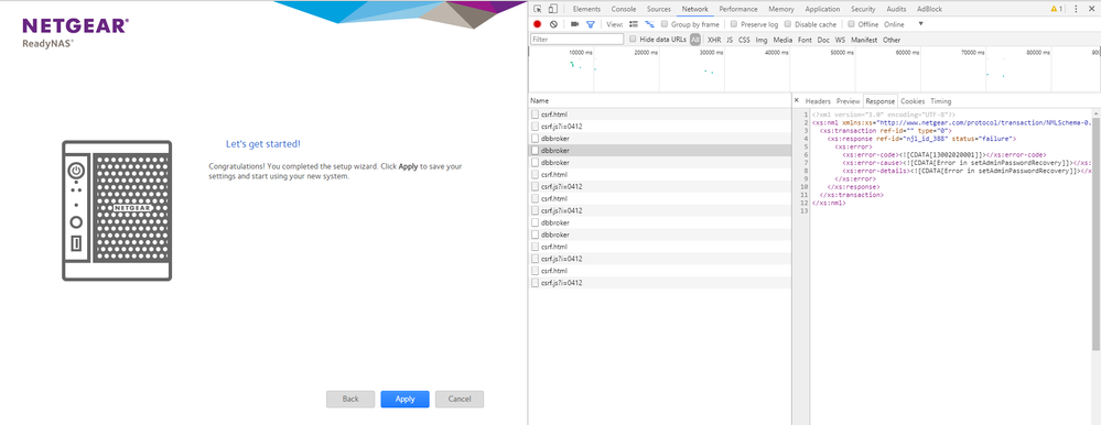 readynas - cant set pwd, drive in bay2.png