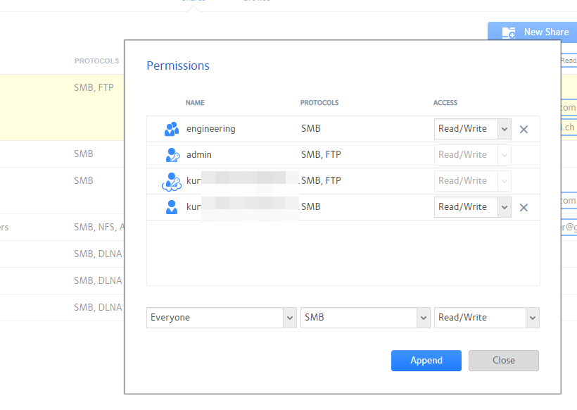 ReadyNAS Shared Folder - Network Access Add Permissions.PNG