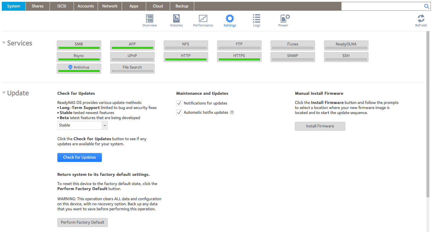 Audit service setting doesnt show in (System -> Settings -> Services ...