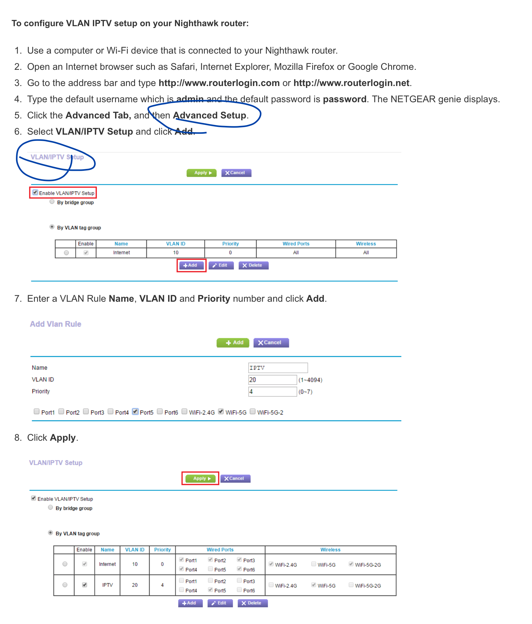 Cannot find the VLAN setup for R8000 | NETGEAR Communities