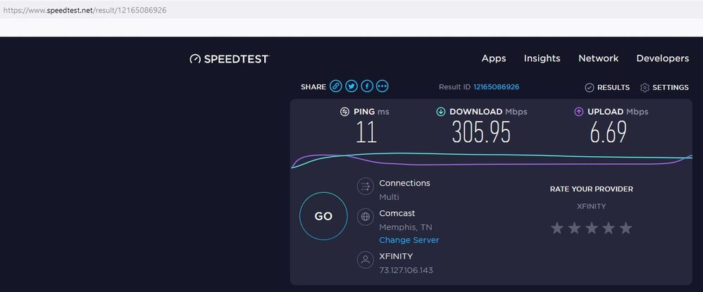 Ookla speed test C6300v2 Oct. 10, 2021 13.35.JPG