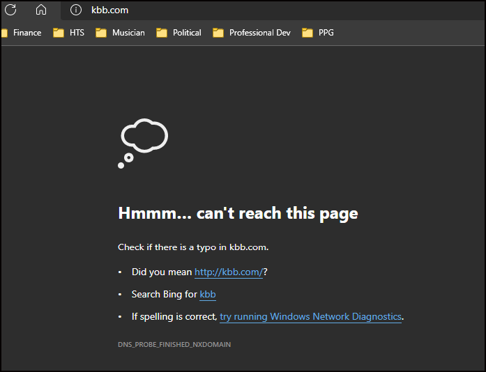DNS_PROBE_FINISHED_NXDOMAIN