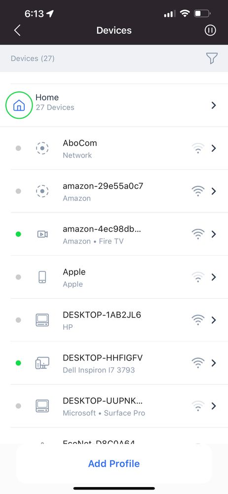 White background - with Parental Control tile