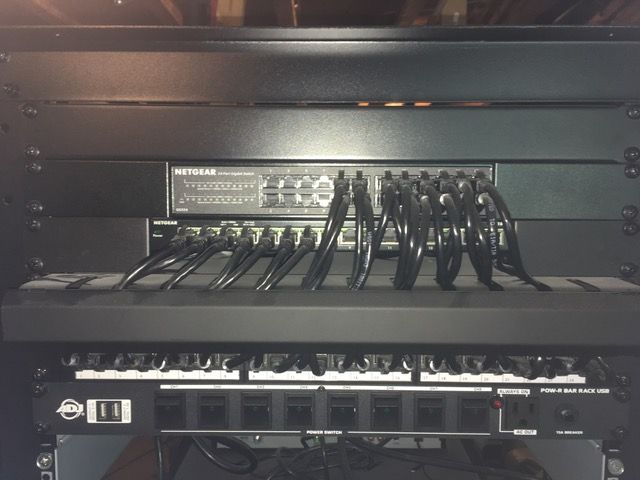 There is a little space below GS316 for wires