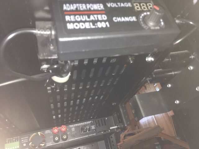 View of power supply installed