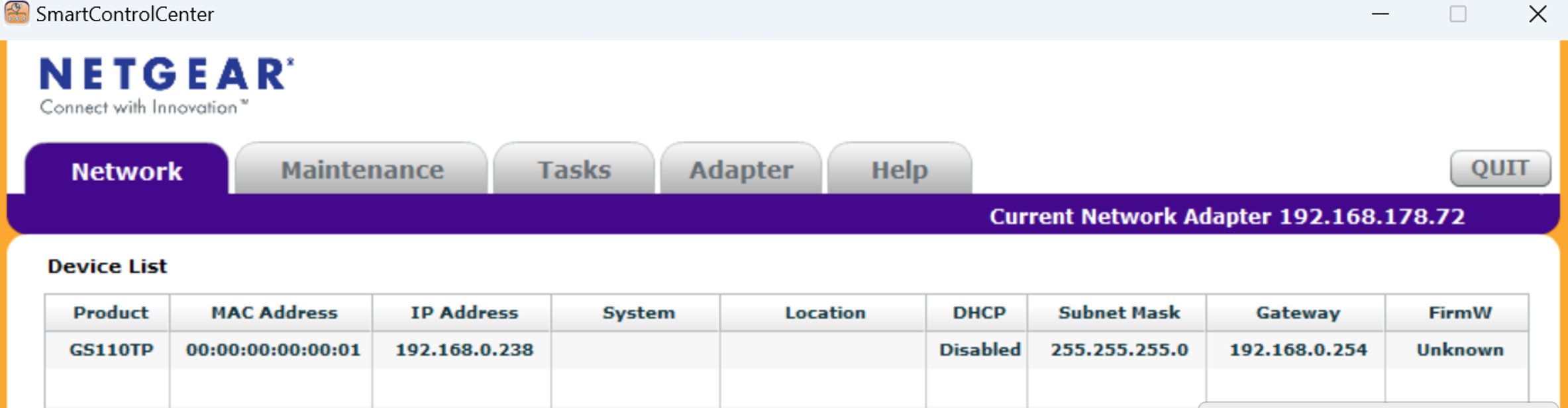 GS110TP V2 - nach Updateversuch Mac 00.00.00.00.01 | NETGEAR Communities