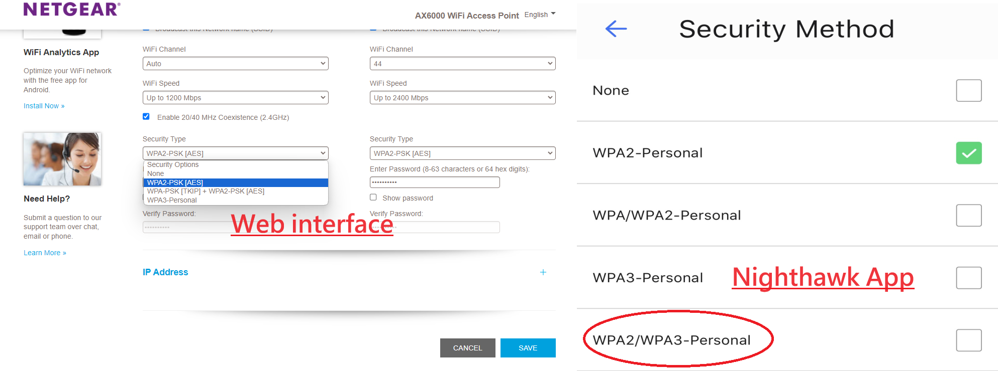 About Nighthawk EAX80 Extender Security Type Setting | NETGEAR Communities