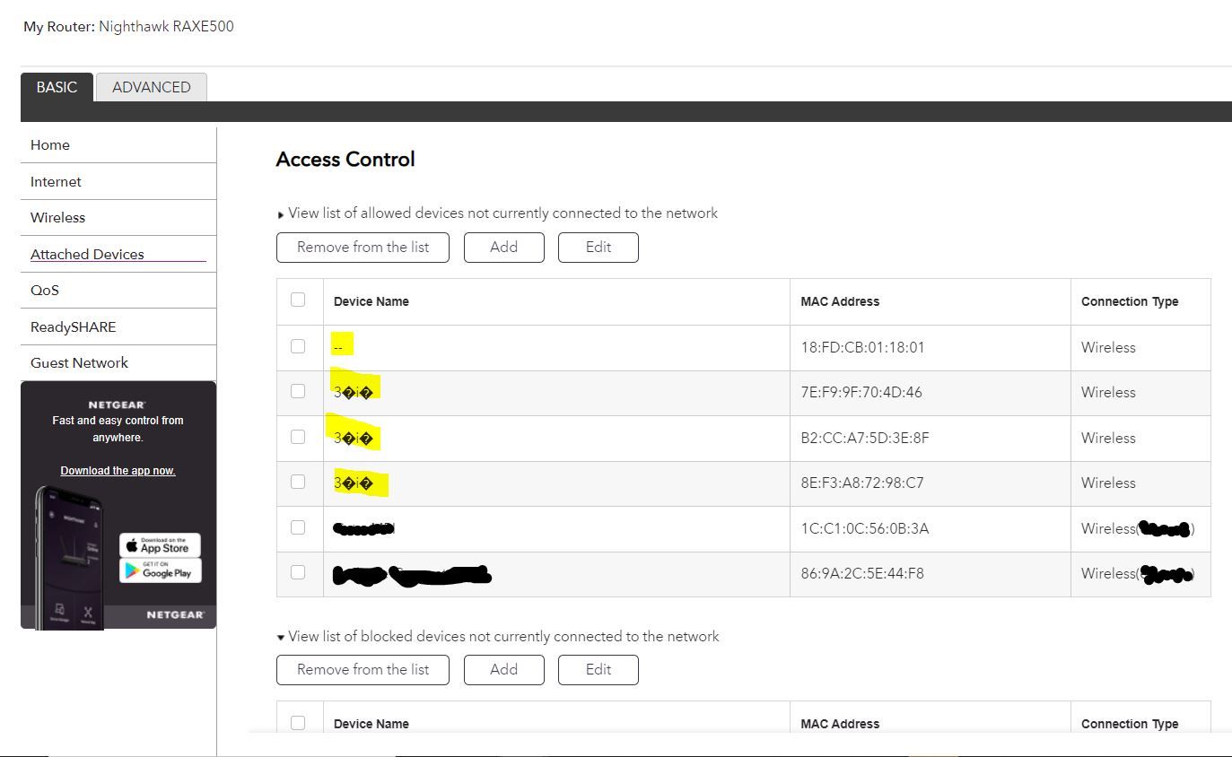 RAXE Access Control Issues | NETGEAR Communities