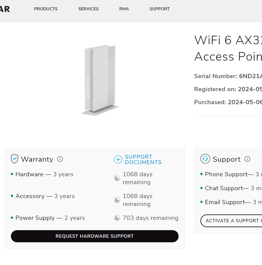 myNetgear_com Request Hardware Support.PNG