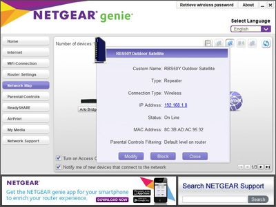 Netgear genie wifi device