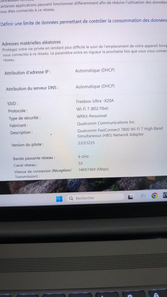 protocole wifi 7 reconnu par la freebox ultra