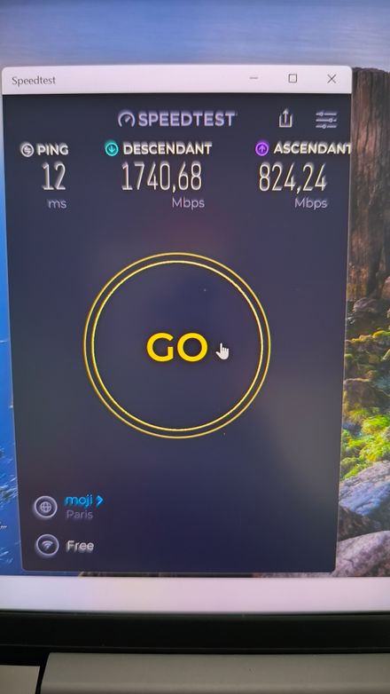 speed test orbi 970 car incapable de detecter automatiquement la carte wifi 7 du pc portable