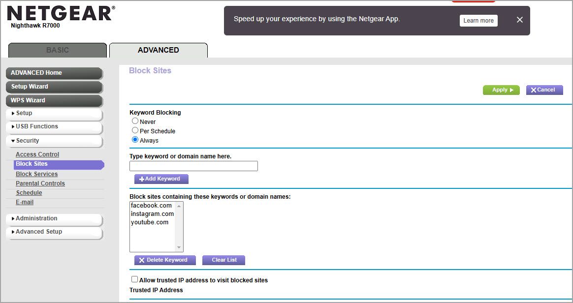 Block sites feature not working NETGEAR Communities