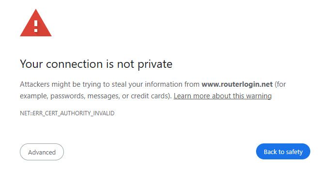 netgear login your connection is not private.jpg